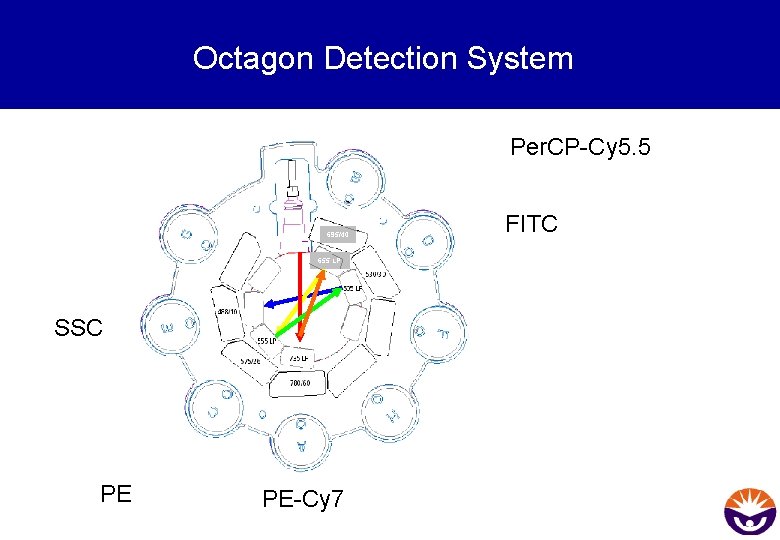 Octagon Detection System Per. CP-Cy 5. 5 695/40 655 LP SSC PE PE-Cy 7