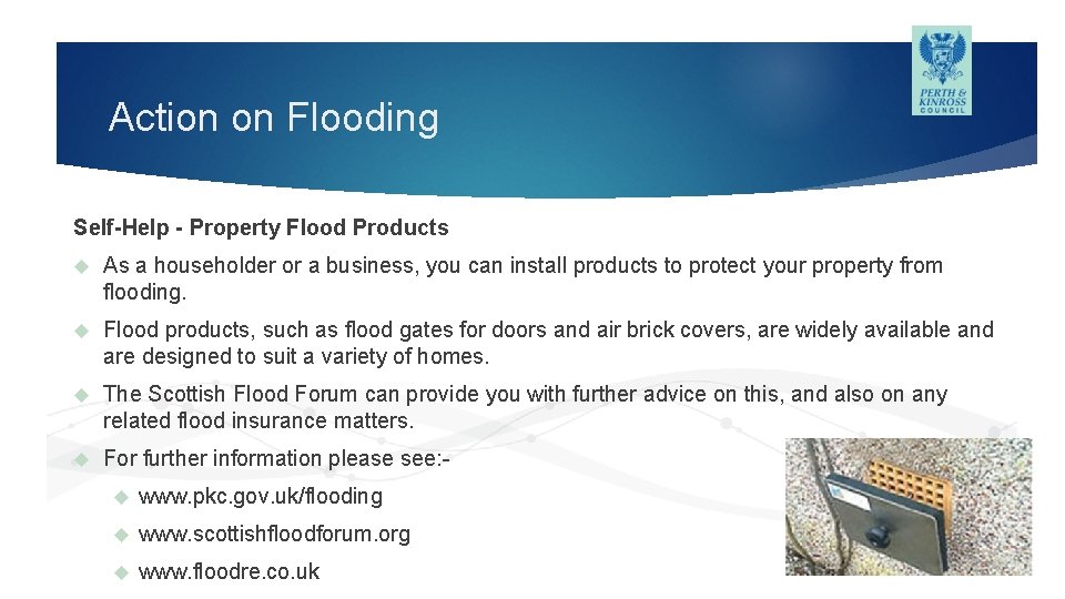 Action on Flooding Self-Help - Property Flood Products As a householder or a business,