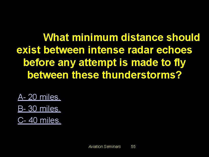 #5373. What minimum distance should exist between intense radar echoes before any attempt is