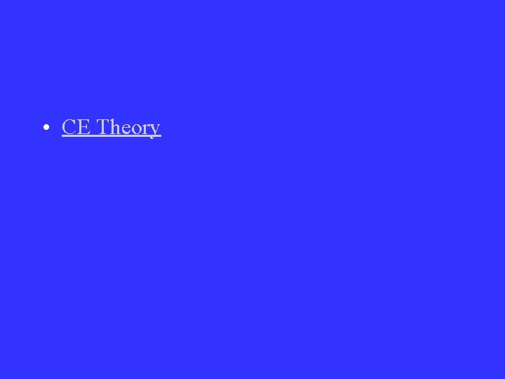  • CE Theory 