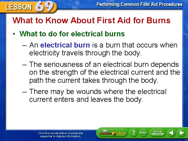 What to Know About First Aid for Burns • What to do for electrical