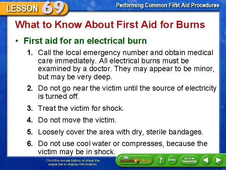What to Know About First Aid for Burns • First aid for an electrical