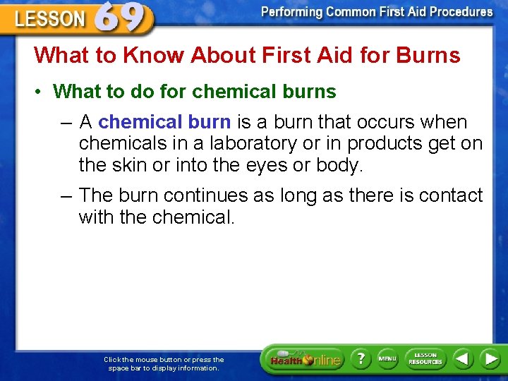 What to Know About First Aid for Burns • What to do for chemical