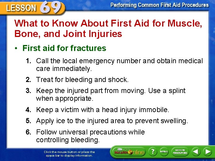 What to Know About First Aid for Muscle, Bone, and Joint Injuries • First