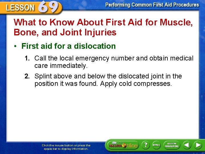 What to Know About First Aid for Muscle, Bone, and Joint Injuries • First