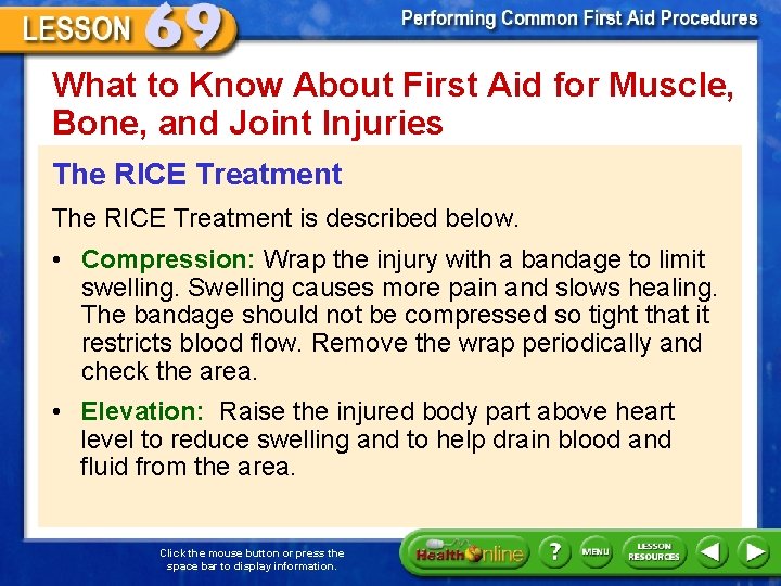 What to Know About First Aid for Muscle, Bone, and Joint Injuries The RICE