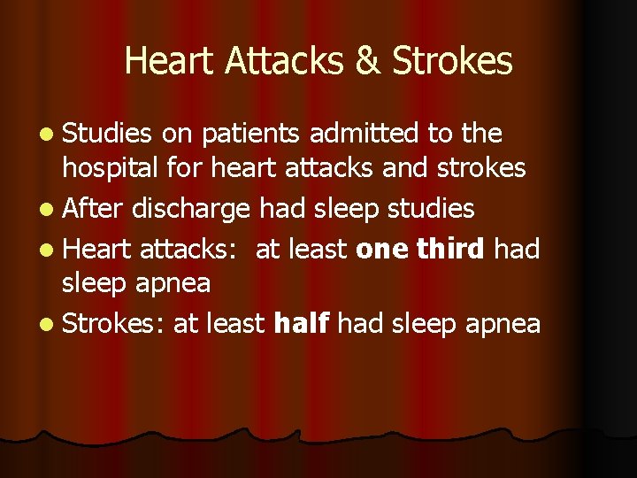 Heart Attacks & Strokes l Studies on patients admitted to the hospital for heart