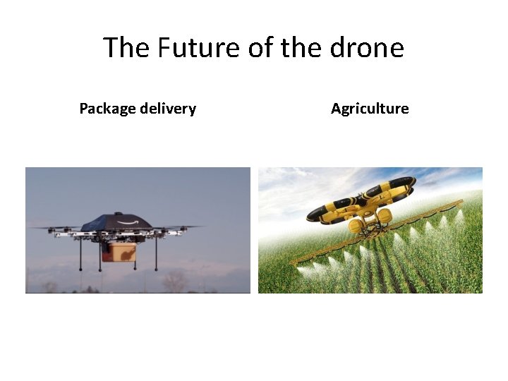 The Future of the drone Package delivery Agriculture 