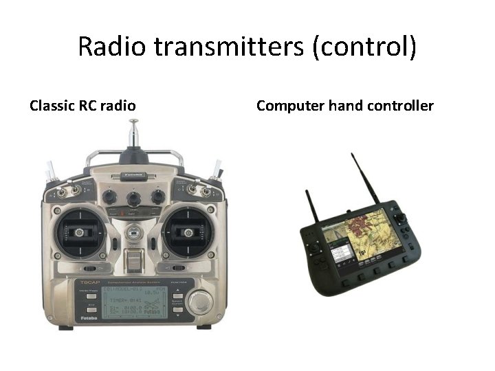 Radio transmitters (control) Classic RC radio Computer hand controller 