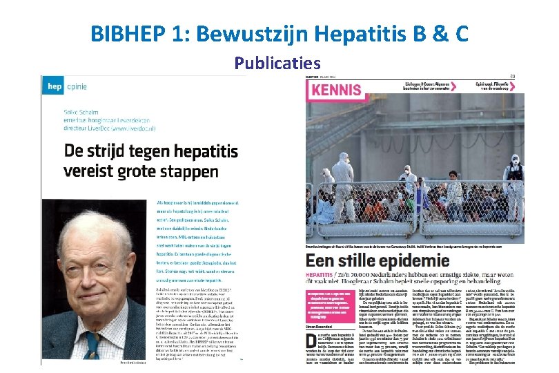 BIBHEP 1: Bewustzijn Hepatitis B & C Publicaties 