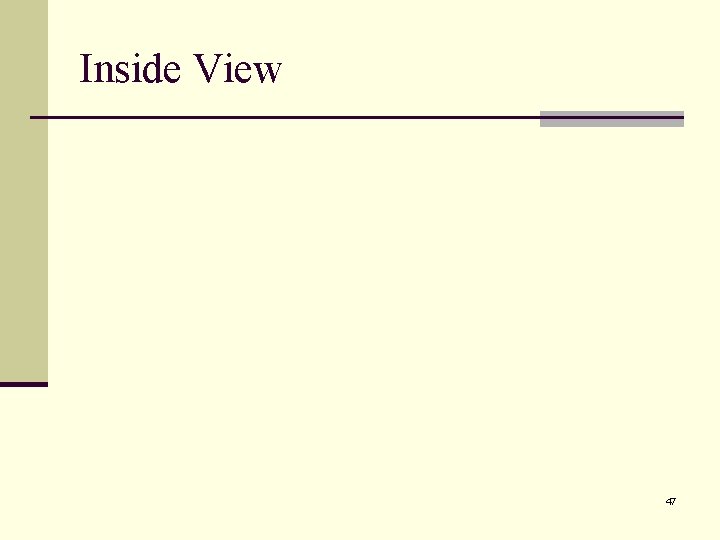 Inside View 47 