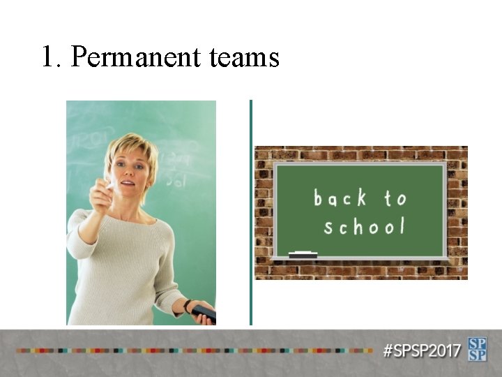 1. Permanent teams 