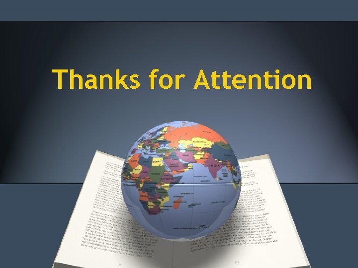 Thanks for Attention Thanks for Attention