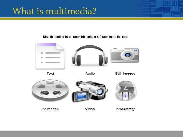 What is multimedia? 