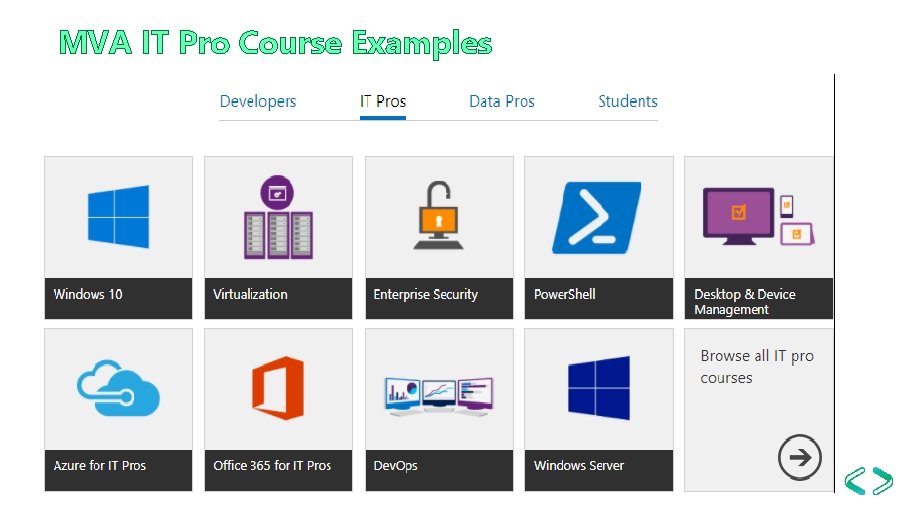 MVA IT Pro Course Examples 