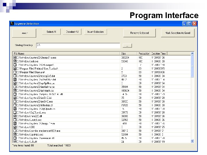 Program Interface 