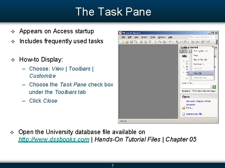 WebEnabled Decision Support Systems Access Introduction Touring Access