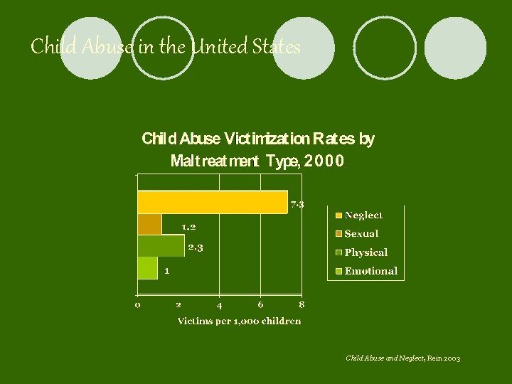 Child Abuse in the United States Child Abuse and Neglect, Rein 2003 