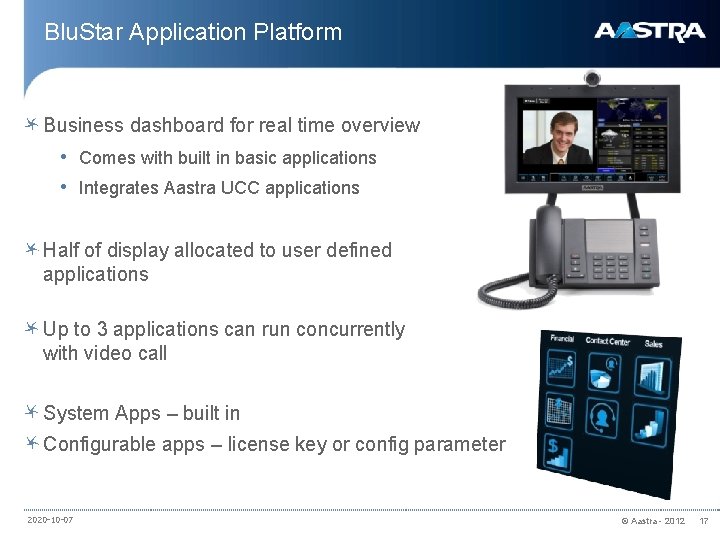 Blu. Star Application Platform Business dashboard for real time overview • Comes with built