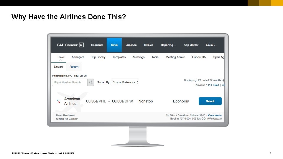 Why Have the Airlines Done This? © 2018 SAP SE or an SAP affiliate