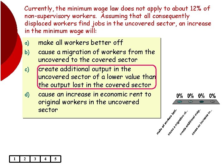 Currently, the minimum wage law does not apply to about 12% of non-supervisory workers.