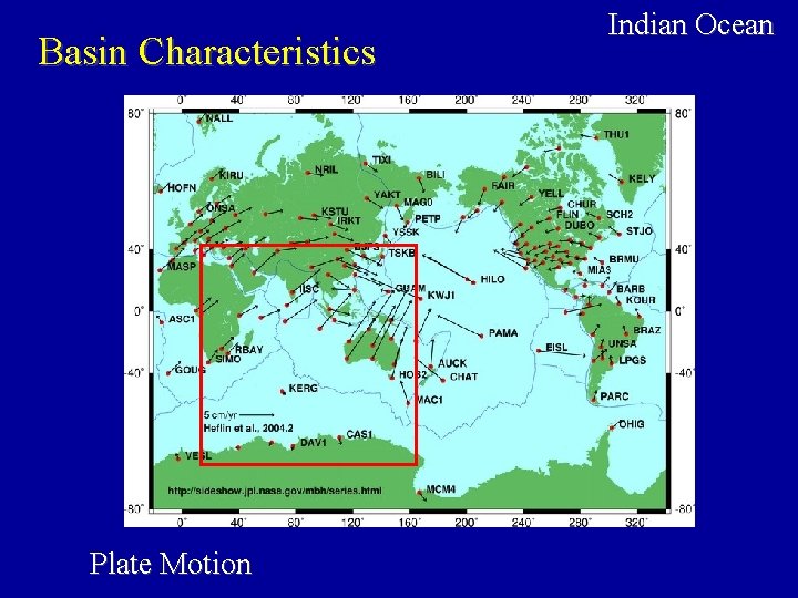 Basin Characteristics Plate Motion Indian Ocean 