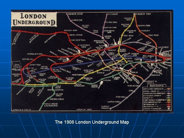 The 1908 London Underground Map 