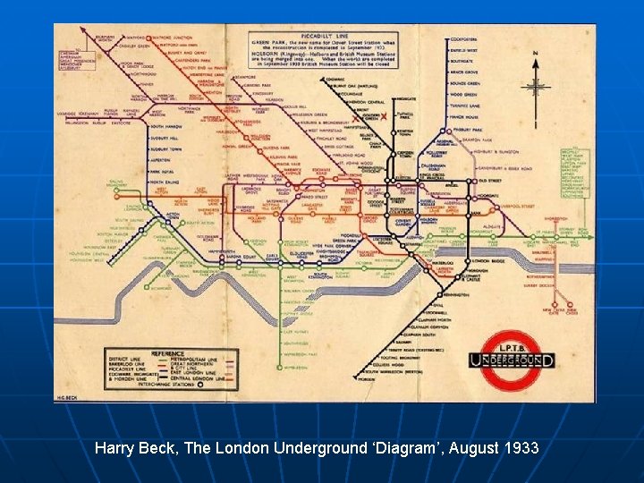 Harry Beck, The London Underground ‘Diagram’, August 1933 