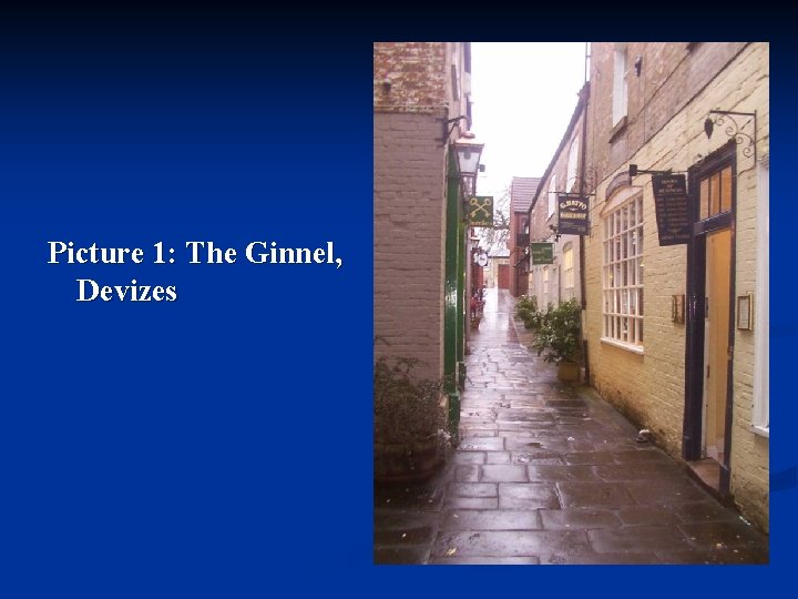 Picture 1: The Ginnel, Devizes 