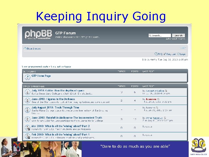 Keeping Inquiry Going 