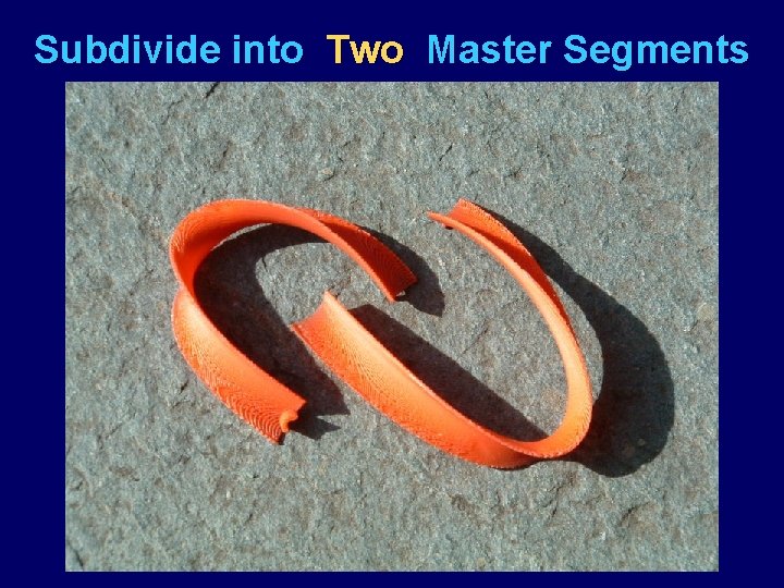 Subdivide into Two Master Segments 