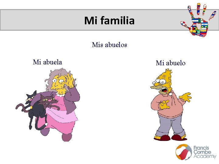 Mi familia Mis abuelos Mi abuela Mi abuelo 