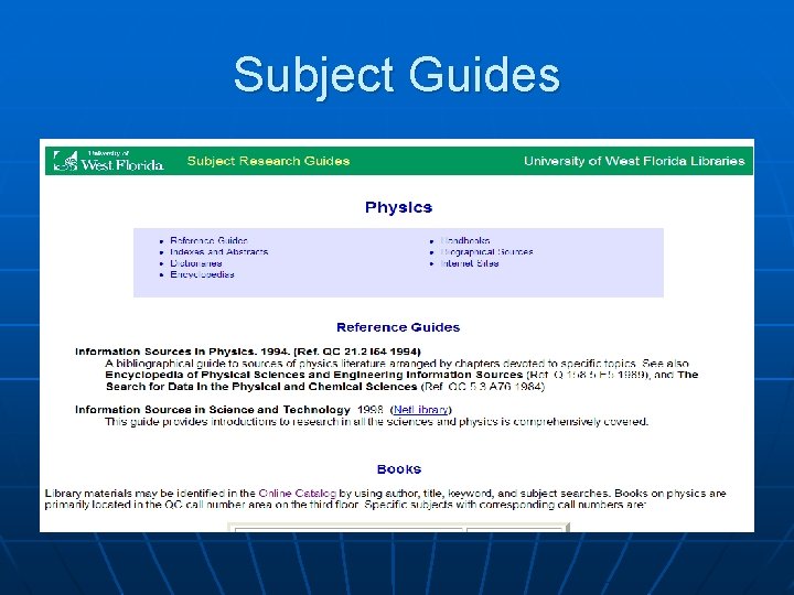 Subject Guides 