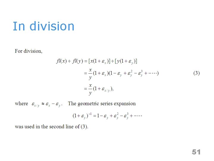 In division 51 