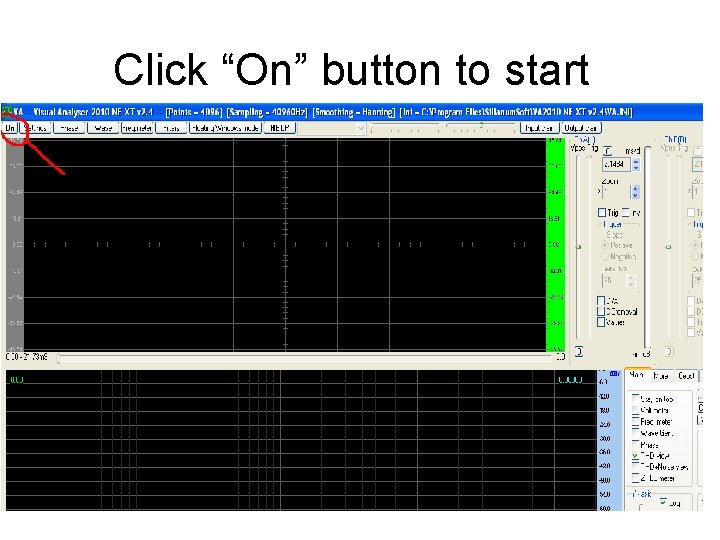 Click “On” button to start 