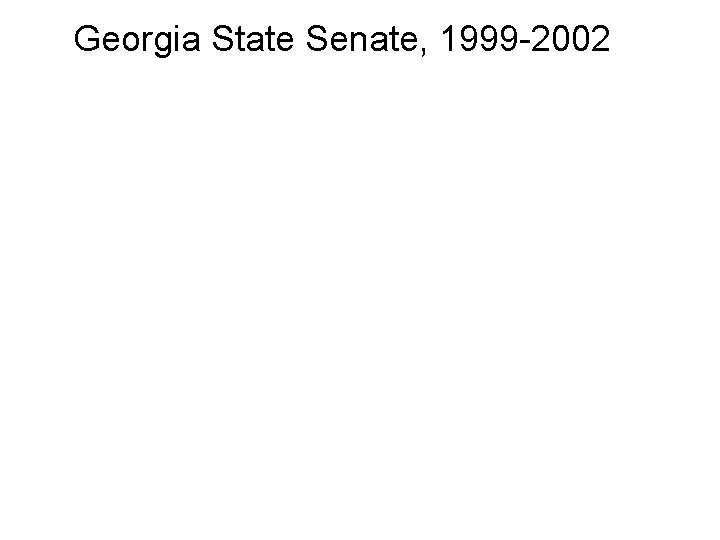 Georgia State Senate, 1999 -2002 