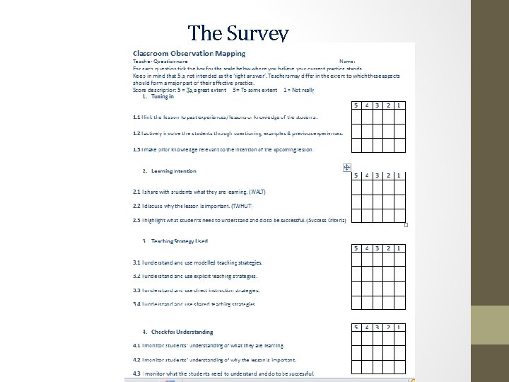 The Survey 