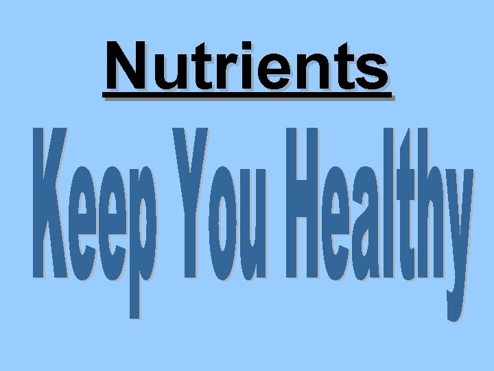 Nutrients 
