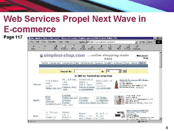 Web Services Propel Next Wave in E-commerce Page 117 4 