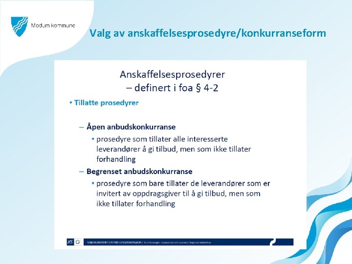 Valg av anskaffelsesprosedyre/konkurranseform 12 