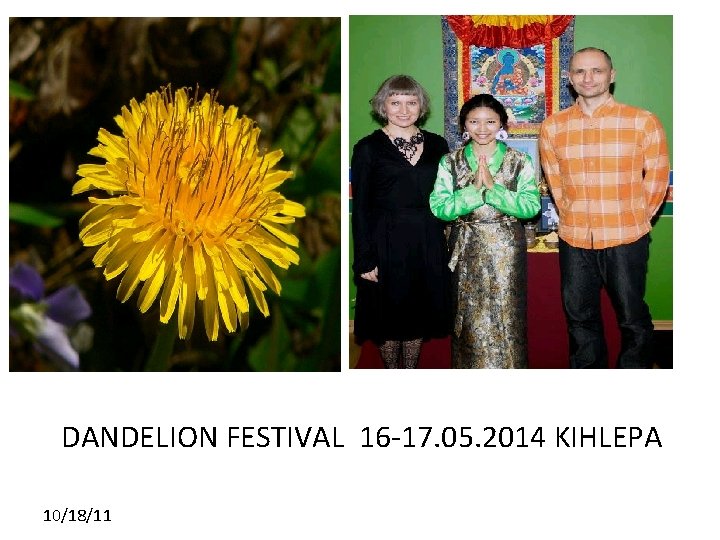 DANDELION FESTIVAL 16 -17. 05. 2014 KIHLEPA 10/18/11 