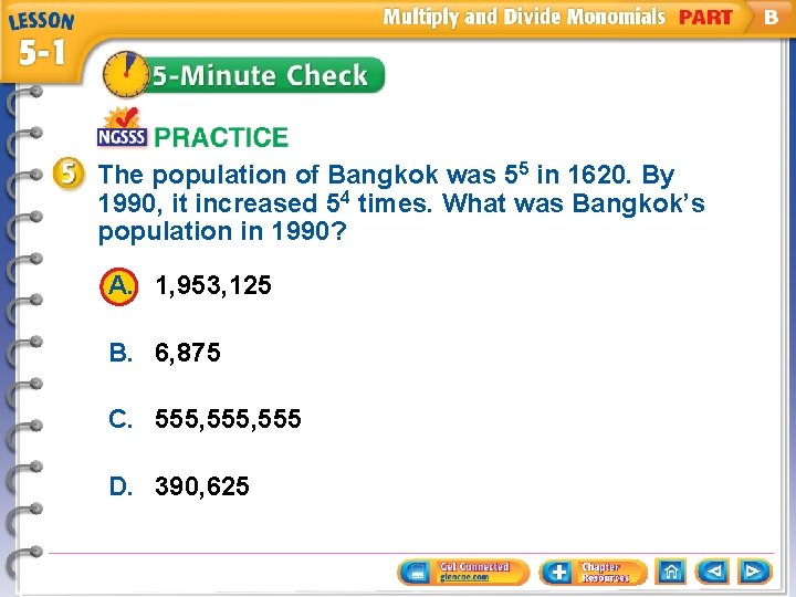The population of Bangkok was 55 in 1620. By 1990, it increased 54 times.