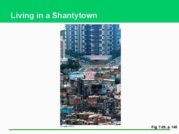Living in a Shantytown Fig. 7 -20, p. 143 