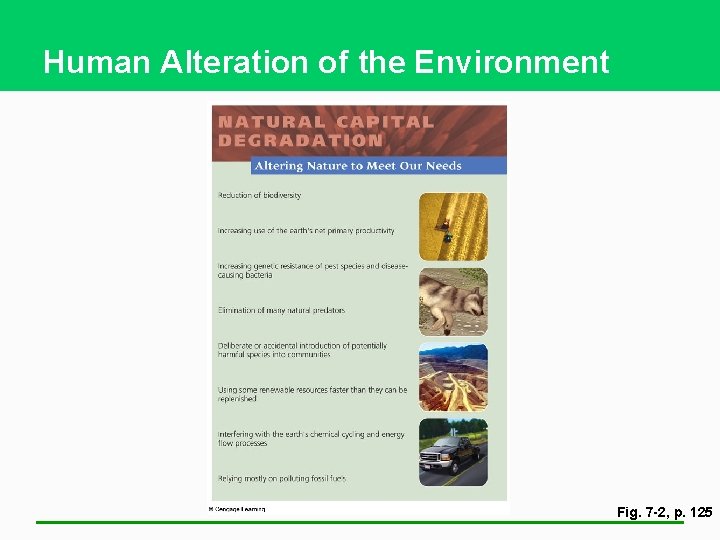 Human Alteration of the Environment Fig. 7 -2, p. 125 