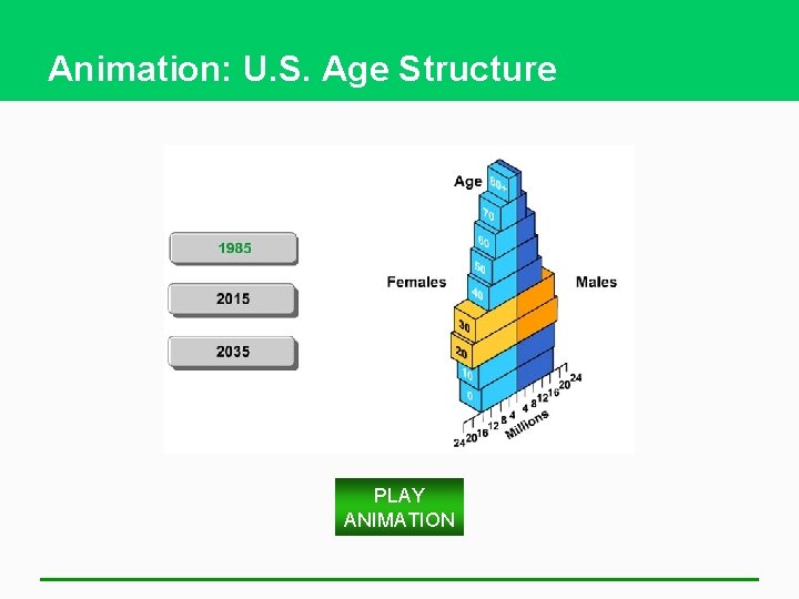 Animation: U. S. Age Structure PLAY ANIMATION 