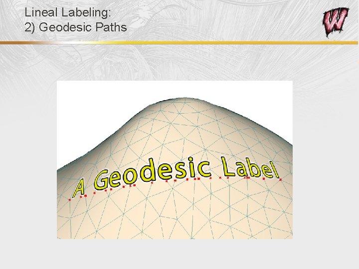 Lineal Labeling: 2) Geodesic Paths 