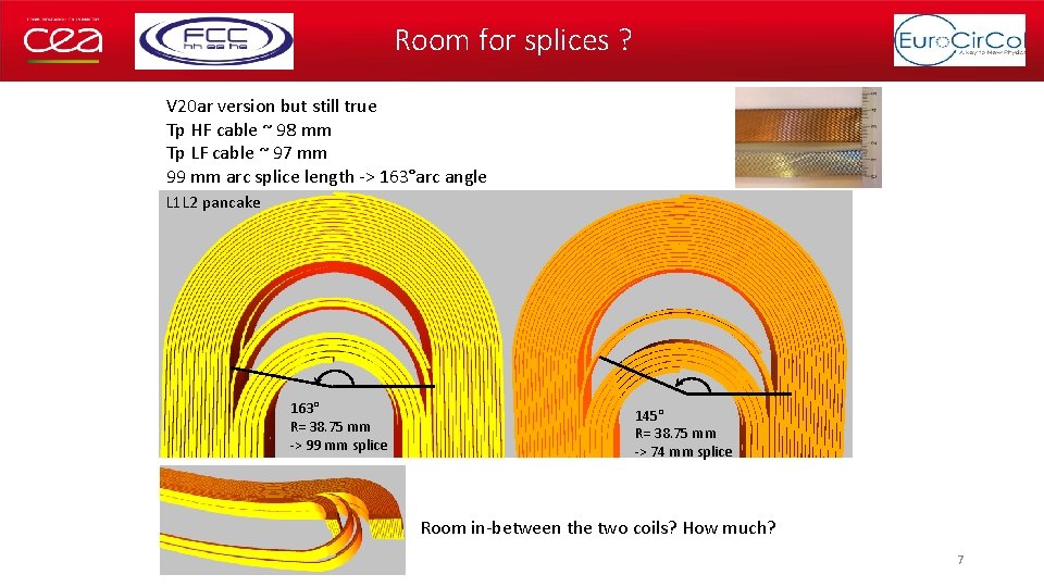 Room for splices ? V 20 ar version but still true Tp HF cable