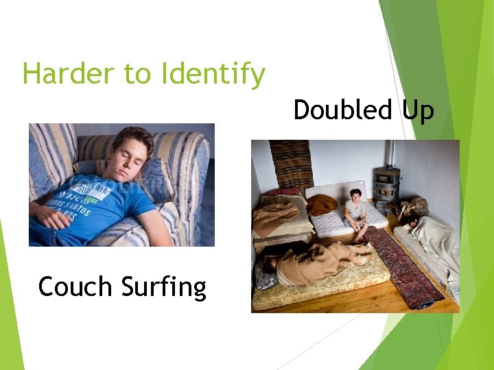 Harder to Identify Doubled Up Couch Surfing 