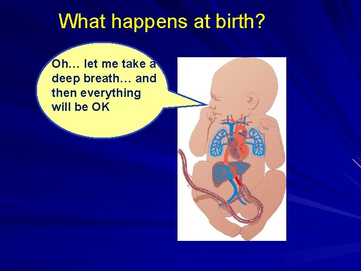 What happens at birth? Oh… let me take a deep breath… and then everything