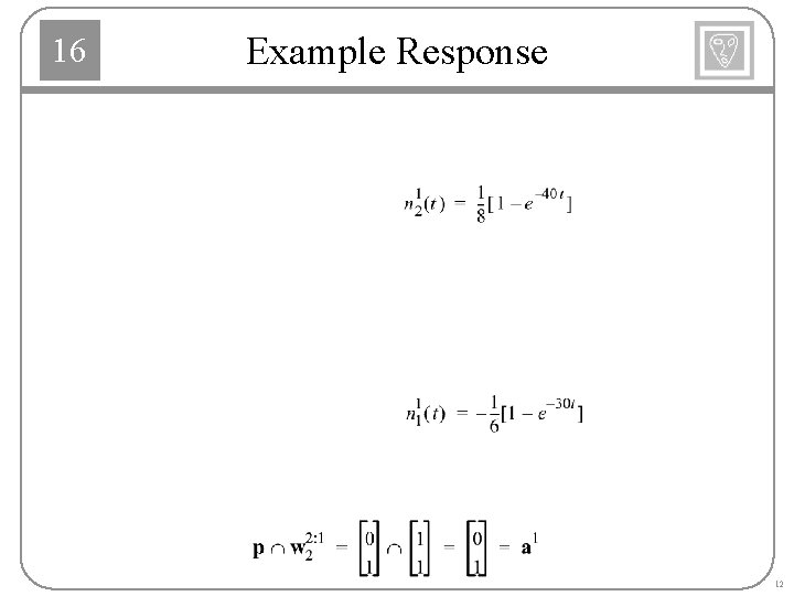 16 Example Response 12 